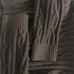 Alo Yoga  Cable Knit Cropped Winter Bliss Turtleneck Long Sleeve Expresso XS Photo 10