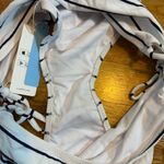 Cupshe Womens XL Black White Striped Side Tie Cut out Swim Suit Bikini Bottom Photo 7