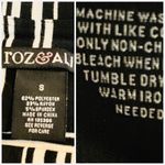 Dress Barn Roz & Ali Maxi Skirt A Line Black Cream Stripes Women's Size Small Photo 4