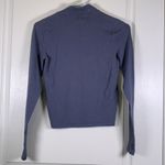 Hollister  Blue Mockneck Long Sleeve Shirt Size Small EUC #2893 Photo 4
