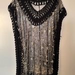 Black Crochet Women Swim Coverup Size undefined Photo 0
