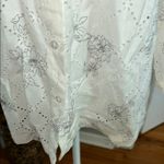 Sag Harbor  Floral Embroidered Cream Women's Top Photo 3