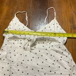 AQUA Bloomingdales White Dress with Black Stars XS Photo 5