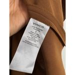 Vince  Panel Midi Skirt Size 2 Asymmetrical Hemline Tan High Rise Classic Office Photo 5