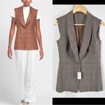 Eleventy 4 Femme Wool Blend Single Breasted Suit Jacket Size US 2 Camel Brown Photo 2