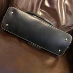 Kate Spade Wellesley Street Cream & Black Leather Dome Shaped Gold Satchel Bag Photo 3