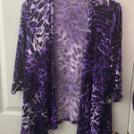 FINAL MARKDOWN Tanjay cardigan style top petite medium Purple Size undefined Photo 0