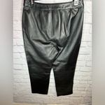 111 State Genuine Leather Pants Black Straight Leg women’s size 10 Photo 3