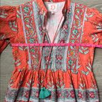 NEW VICTORIA DUNN santorini dress in stardust XS Orange Photo 10