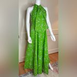 Vintage 70’s Lanz Original Maxi Dress, Kelly Green & White, Vintage Sz 13 Photo 1