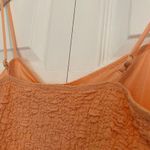 Elodie NWT V-Neck Textured thin strap snap body suit size medium light orange Photo 9