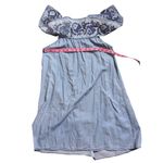 Arizona Jeans Arizona Jean Company Cold Shoulder Embroidery Design Glowy Dress Sz M Photo 8