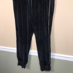 Victoria's Secret Victoria’s Secret Women’s Black Velour Rhinestone Sides Jogger Sweatpants Photo 5