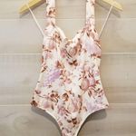 Paige {S} Nola Halter Thong Bodysuit Toille Fruit Grapes Strawberries Pears Photo 0