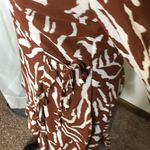 Very J V ery j brown and white sheer long sleeve mini dress size small Photo 4