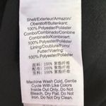 DKNY Women's Black Green Mesh Printed 3/4 Sleeve Tie Hem Blouse Top Size XS Photo 3