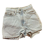 Levi's Vintage 1993 512 Denim Shorts Womens Sz 5 Slim Fit Light Wash Made In USA Photo 0