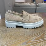 Portland Leather Goods Patina Zoe Suede Lug Loafer Chunky Tan Size 10 Photo 3