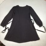 Nine West  Black Long Sleeve Tie back Dress Medium Photo 4