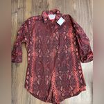 Acacia Swim Romper Kapaa Twill Python Size Medium New SOLD OUT Orange Photo 0