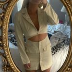 Cut Out Mini Dress Tan Size M Photo 2