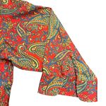 Ralph Lauren Lauren  Womens Paisley Oversized Button Up Top Size 3X Office Preppy Photo 3