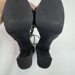 Lulus Shoes Womens Size 8 Black Sivan Platform Strappy Block Heel Evening Party Photo 5