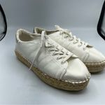 Steve Madden  Tamilyn White Faux Leather Platform Espadrille Shoes Womens 10 Flat Photo 12