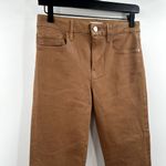 frame denim FRAME Le Crop Mini Bootcut Coated Stagger Hem Jeans in Latte, Size 27 Photo 1