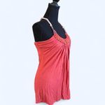 Say What? Vintage 2000s Say What? Coral pink beaded halter top Size Medium Photo 2