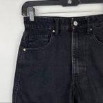 ZARA Bermuda Mom Short Black Denim Shorts Sz 0 Photo 3