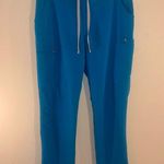 FIGS M Yola Scrub Aqua Blue Cargo Pants PO Color 1773 Green Size M Photo 1