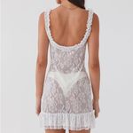 Peppermayo  Love Lies Lace Mini Dress With Open Back White Photo 1