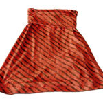 The North Face  Orange A-Line Mini Skirt with Ruched Detail‎ Photo 0