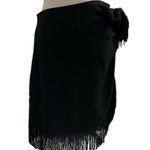 Sincerely Jules Fringe Black Skirt Regular Size L NWT (36-62) Photo 2