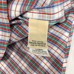 LL Bean Red White Plaid Long Sleeve Pinpoint Oxford Button Shirt LARGE PETITE Size undefined Photo 10