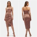 Bardot  Jamila Corset Dress In Latte Size 10 Photo 1