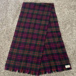 Macdonald by Rodlinoch Scotland 100% Pure New Wool Plaid Scarf Red Photo 0