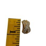 Dior Vintage Christian  signed single earring multiple rhinestones X shaped earri Photo 2