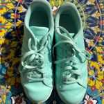 Adidas  Neo Mint Green Leather Sneaker Photo 1