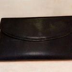 Mundi Blue Trifold Leather Wallet with Checkbook Back Zip Clutch NWT Photo 0