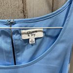 Crown & Ivy   Blue Pink Flamingo Sleeveless A-Line Mini Dress Sz XS Cruise Beach Photo 2