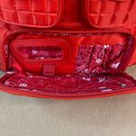 RARE Lug Target Puddle Jumper Tote Bag Red Quilted Nylon w/ Multiple Pockets GUC Photo 6