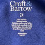 Croft & Barrow Blouse Top Blue 2X Photo 7