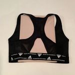 Adidas  Women's Black Racerback Sport Bra Sz S Photo 3