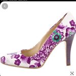 Burberry - Was $100 now $60 floral purple 4 inch heel leather sole 40.5 or… Photo 5
