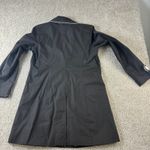 Dennis Basso NWT Women's Black Trench Coat White Trim Size S Minimalistic Chic Photo 5