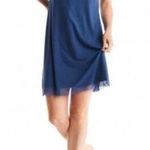 Oiselle  Mio Mesh Mini Blue Dress Size 2 Photo 0