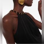 Veronica Beard  Kalita Silk Blend Chain Halter Mini Dress Black 0 Photo 3