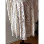 Lace white tan dress size small Pink Photo 5